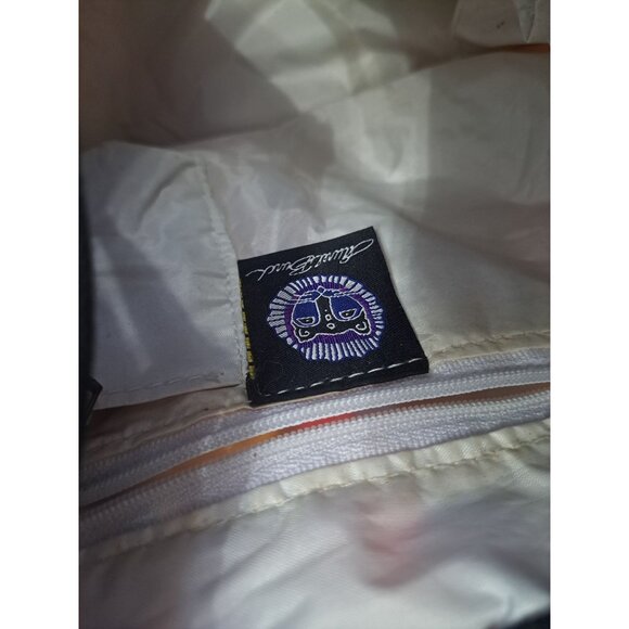 NWT Laurel Burch Cat Parrot Canvas Drawstring Tote Bag 12x14x8 Bag Charm READ - Picture 6 of 9